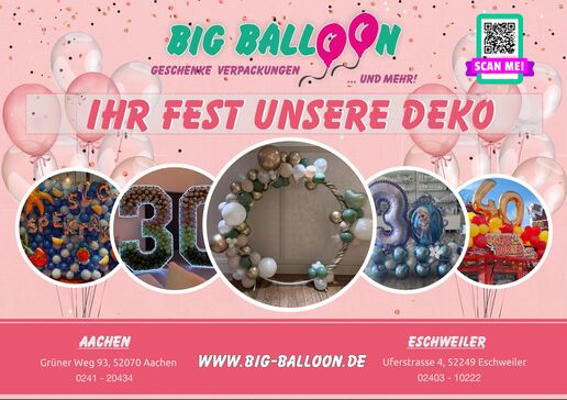 Big Ballon Geschenke und Dekoration